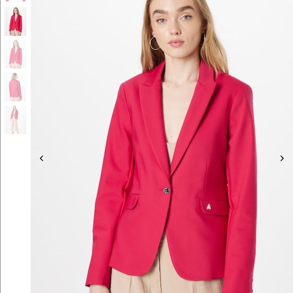 Jackets & Blazers - Mos Mosh Blazer ‘Blake Night’ in Cherry Red Size 34